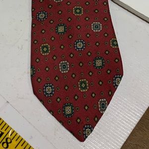 Vintage Givenchy monsieur tie deep red